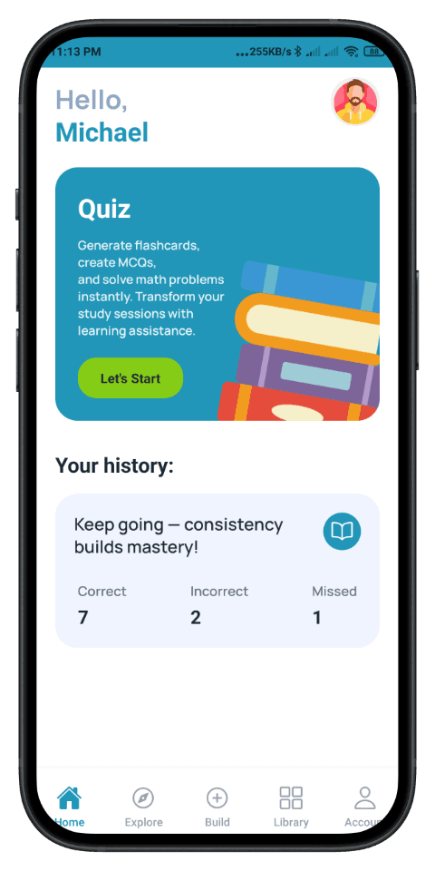 DeepRevision app interface
